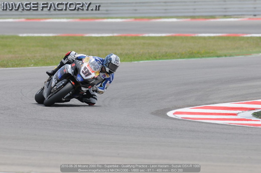 2010-06-26 Misano 2080 Rio - Superbike - Qualifyng Practice - Leon Haslam - Suzuki GSX-R 1000